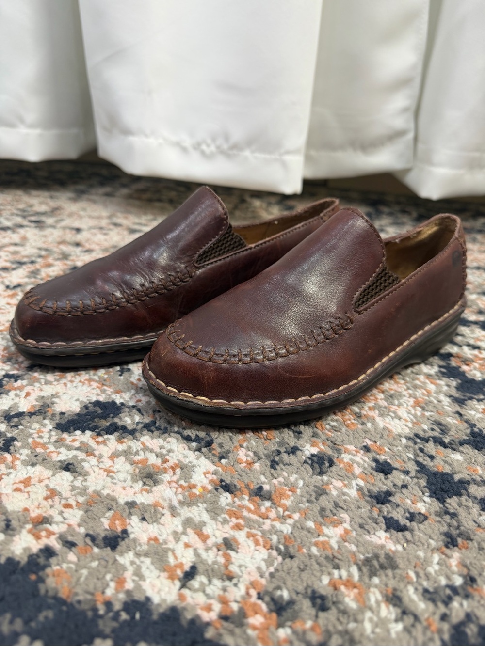 Børn Brown Leather Slip-On Loafers Women’s 7 / EU 38 Handcrafted Comfort Shoes - Picture 5 of 13